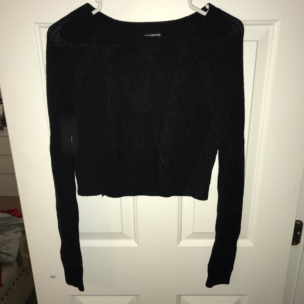 Sweater crop top